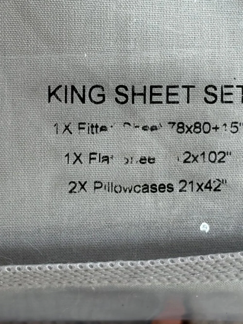 Docofil Portugal King Size Sheet Set Soft Cotton Embroidered Border Eyelets